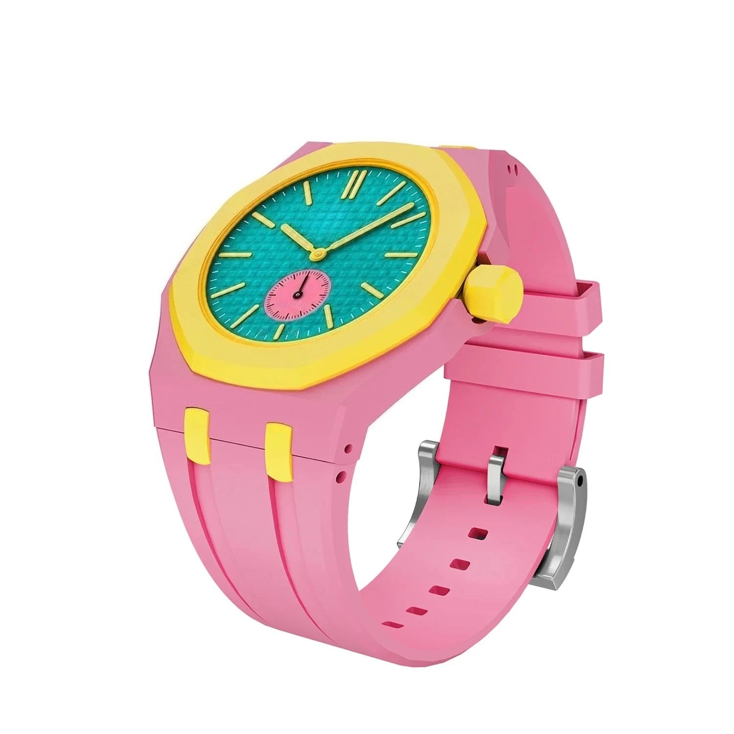 Ceramic Modification Kit For Swatch x AP Royal POP Biomaterials Watch Case Silicone Strap Pocket Changer To Wristwatch
