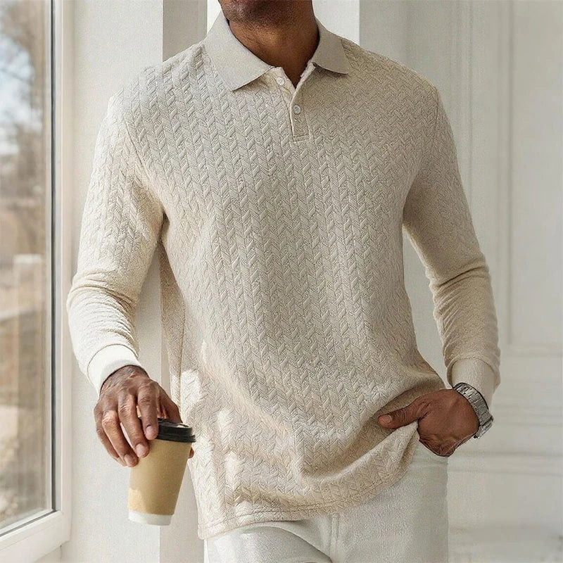 MIG & MIK STYLE™ Executive Long Sleeve Polo Shirt