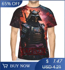 Breathable Polyester Short Sleeve Tee Men's Fashionable Digital Print Short Sleeve T-Shirt in Black & Gray Stripes - Breathable