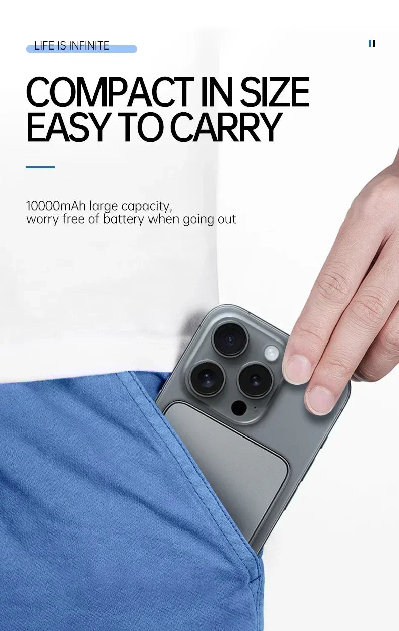 Lenovo Portable Magsafe Charger 50000mAh Magnetic Wireless Power Bank PD22.5W High Speed Charging Battery for iPhone