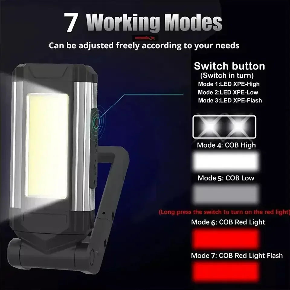 MIG & MIK STYLE™ Rechargeable Magnetic COB Work Light