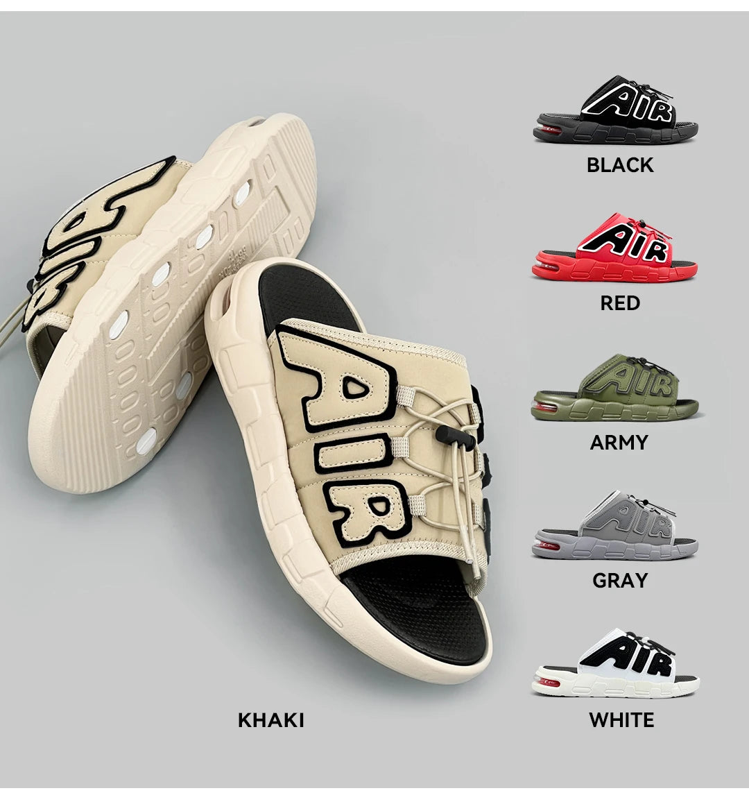 Slippers Men Air Cushion Design Slide Man Summer New PVC Soft Non-slip Men's Sports Slippers for Men Flip Flops Chanclas Hombre