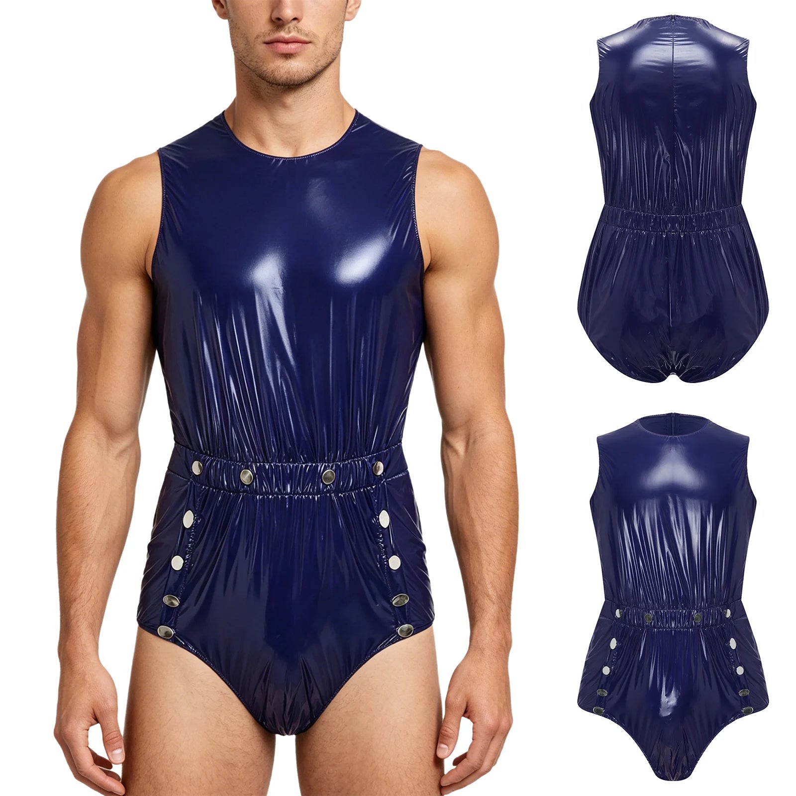 Women Men Waterproof Adaptive Bodysuit Elderly Bedridden Leak-proof Incontinence Diaper Cover Easy-to Wear Rompers Swimsuit