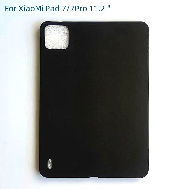 Tablet Case for Xiaomi Pad 7 11.2" 2024 Funda Black Soft TPU Silicone Shockproof Cover For Xiaomi Pad 7 Pro 11.2" 2024 Shell