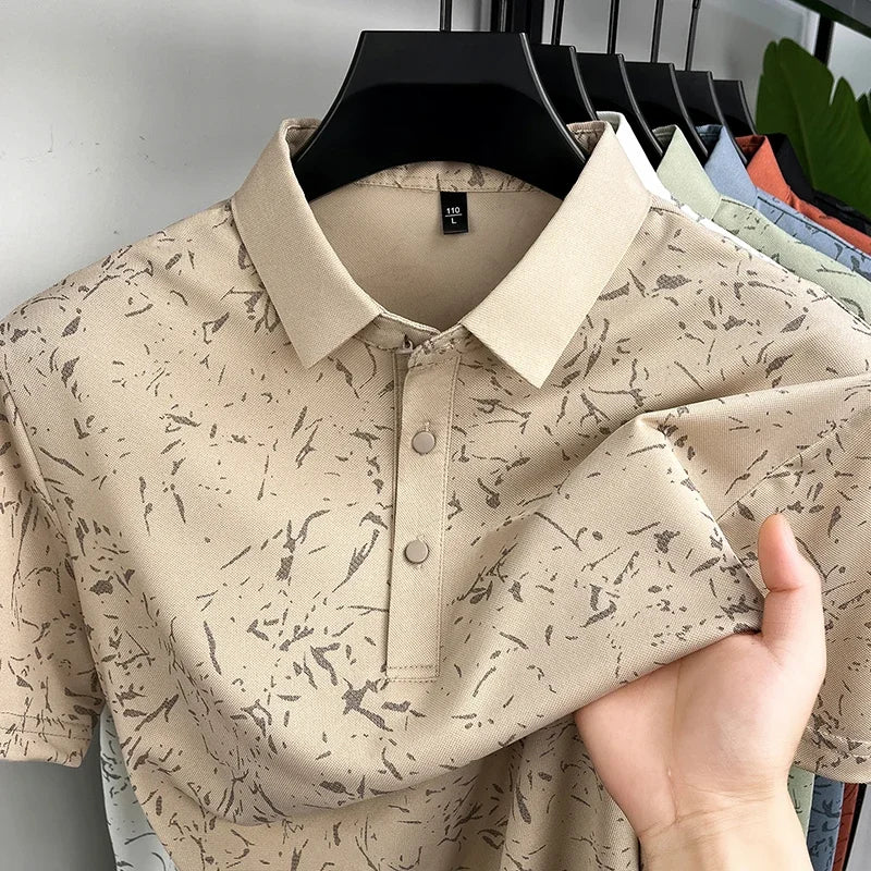 MIG & MIK STYLE™ Abstract Gradient Polo Shirt