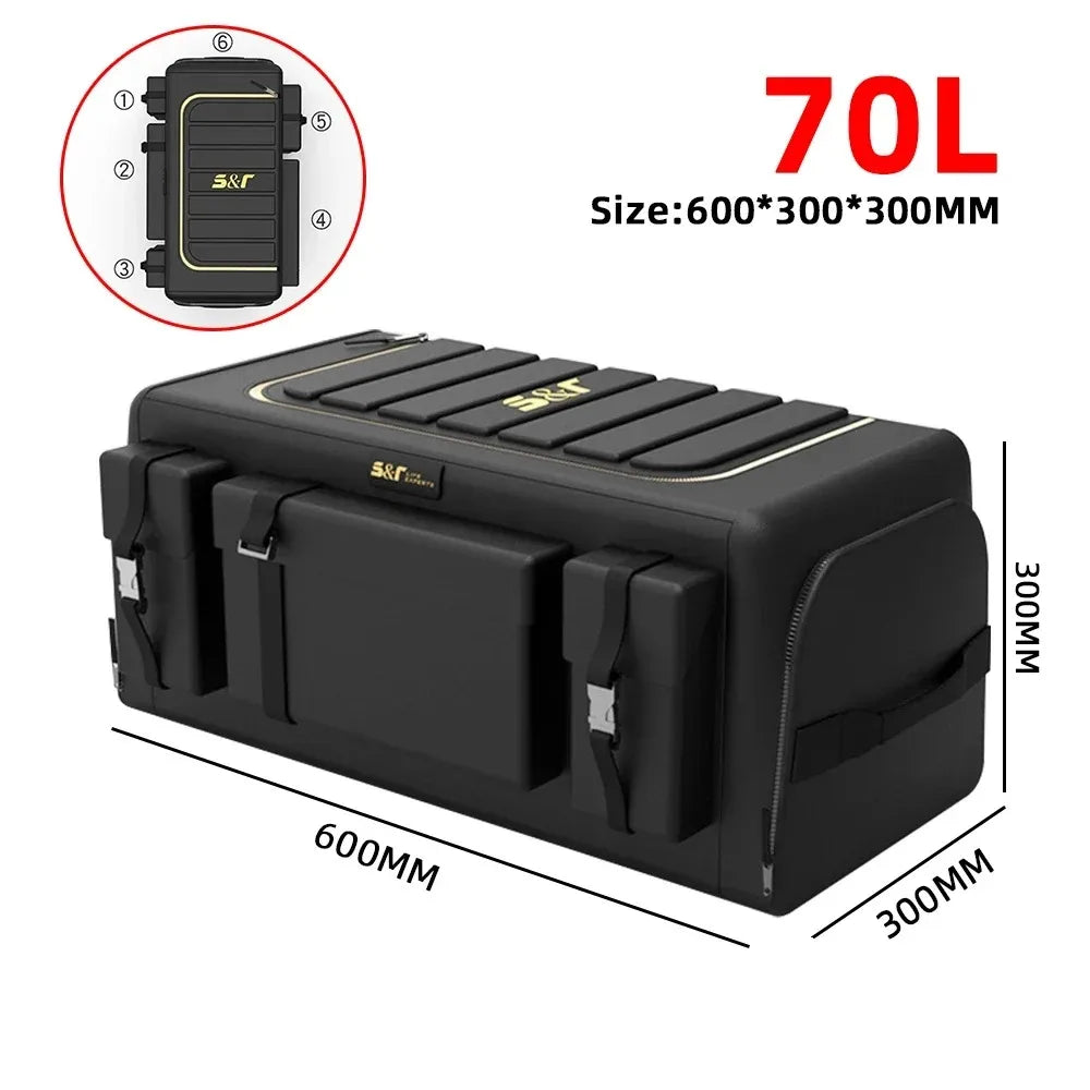 Car Trunk Organizer Box Large Capacity Auto Multiuse Tools Storage Bag Oxford Cloth Folding for Emergency Storage Box