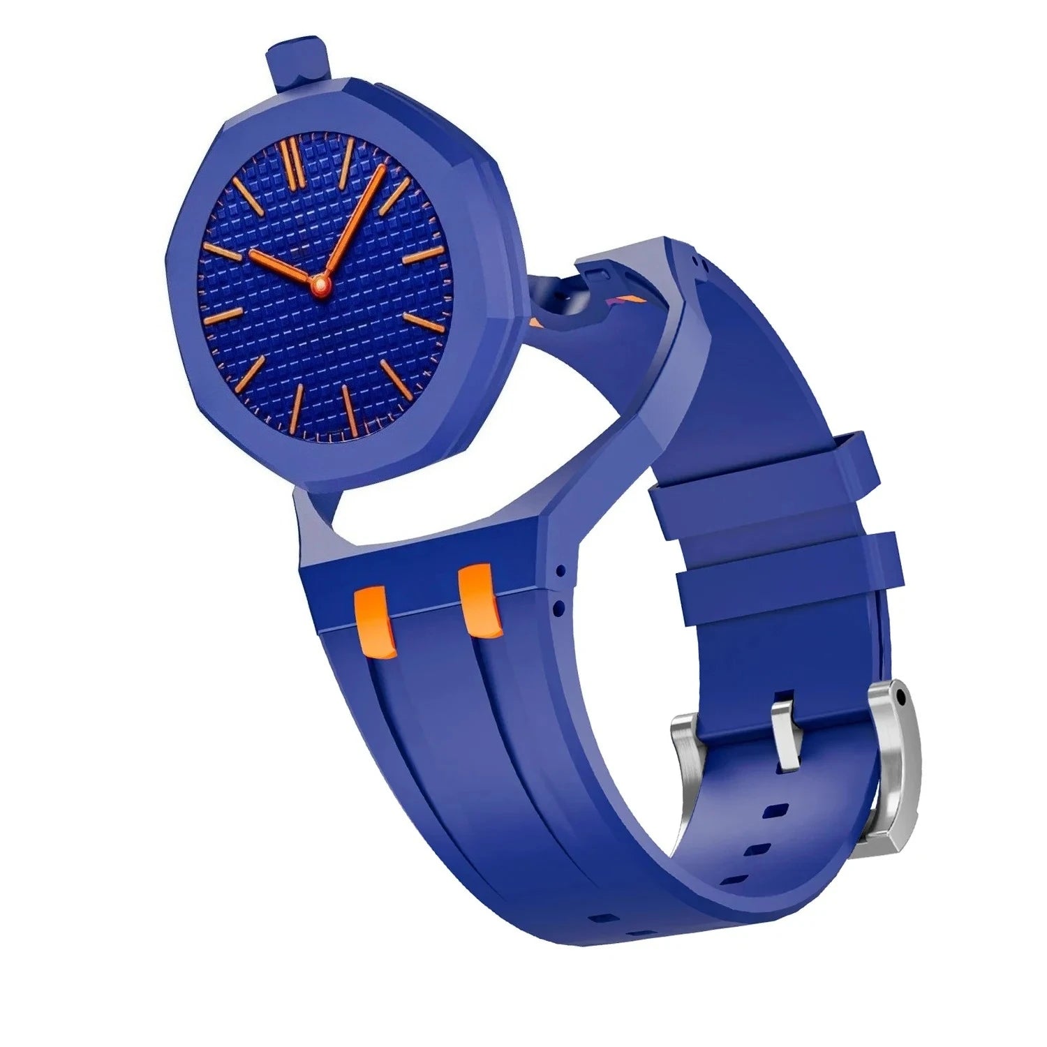 Ceramic Modification Kit For Swatch x AP Royal POP Biomaterials Watch Case Silicone Strap Pocket Changer To Wristwatch