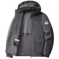 Jacket Mens Spring autumn New men jacket printing hooded Jackets casual coat Men's business coats Size M-7XL 8XL Hat detachable