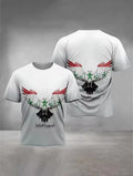 New Syria Flag Graphic Men's T-shirt Casual Short Sleeved Tees Men Sports Football Jersey Tshirt Summer Daily Camiseta Hombre