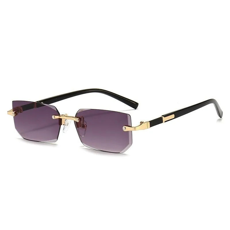 MIG & MIK STYLE™ Retro Rimless Rectangle Sunglasses