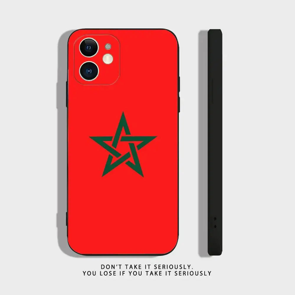 MIG & MIK STYLE™ Morocco Flag Soft TPU Shockproof Phone Case