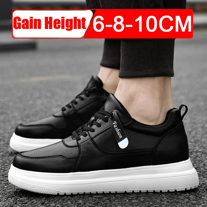 Men Elevator Height Increase Shoes Sneakers Shoes for Men 10cm Sports Casual Invisible Inner Heightening 8cm White Shoes
