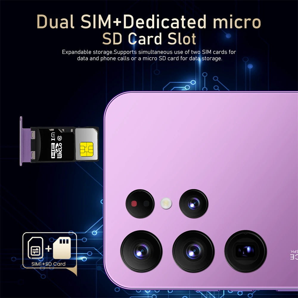 2026 High Quality S26 Ultrar Ultra original intelligent 4G 5G dual card dual standby system global version 7800mAh battery