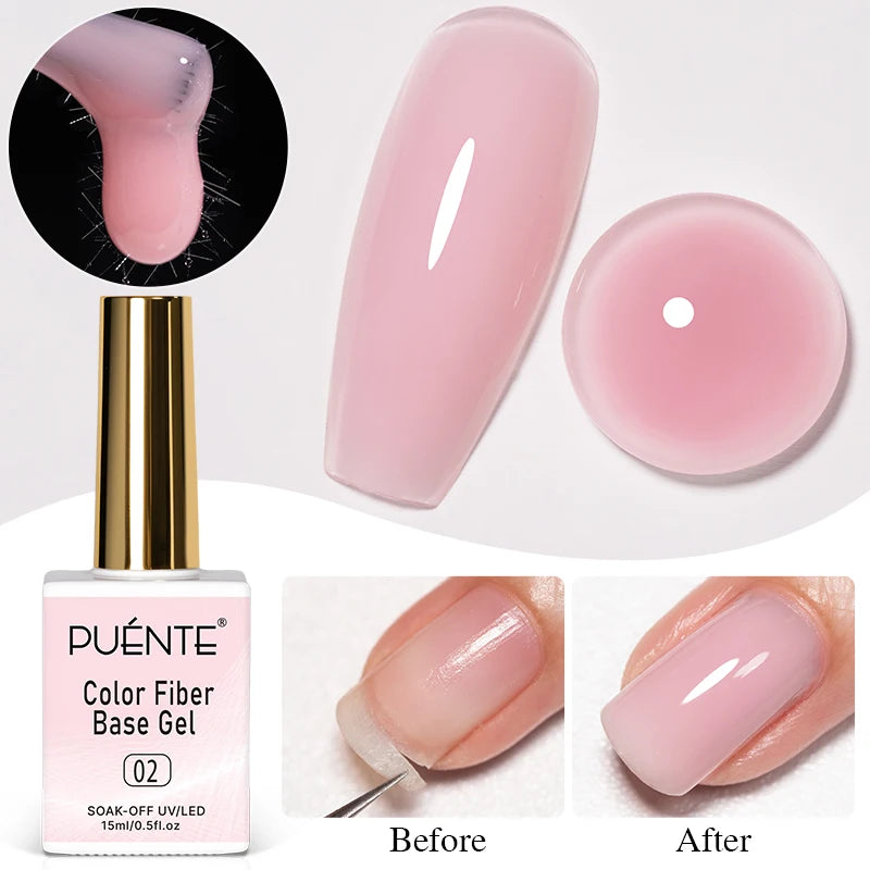 MIG & MIK STYLE™ Fiber Base Gel Nail Strengthener (15ml)
