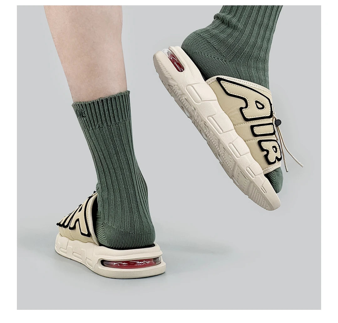 Slippers Men Air Cushion Design Slide Man Summer New PVC Soft Non-slip Men's Sports Slippers for Men Flip Flops Chanclas Hombre