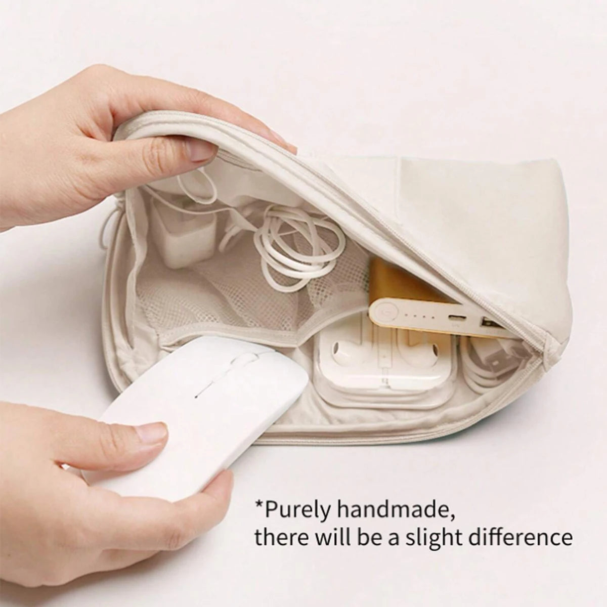 Fashion Portable Travel Storage Bag Waterproof Makeup Kit Mobile Bag Multi-Function Digital Devices Gadget Data Cable Organizer