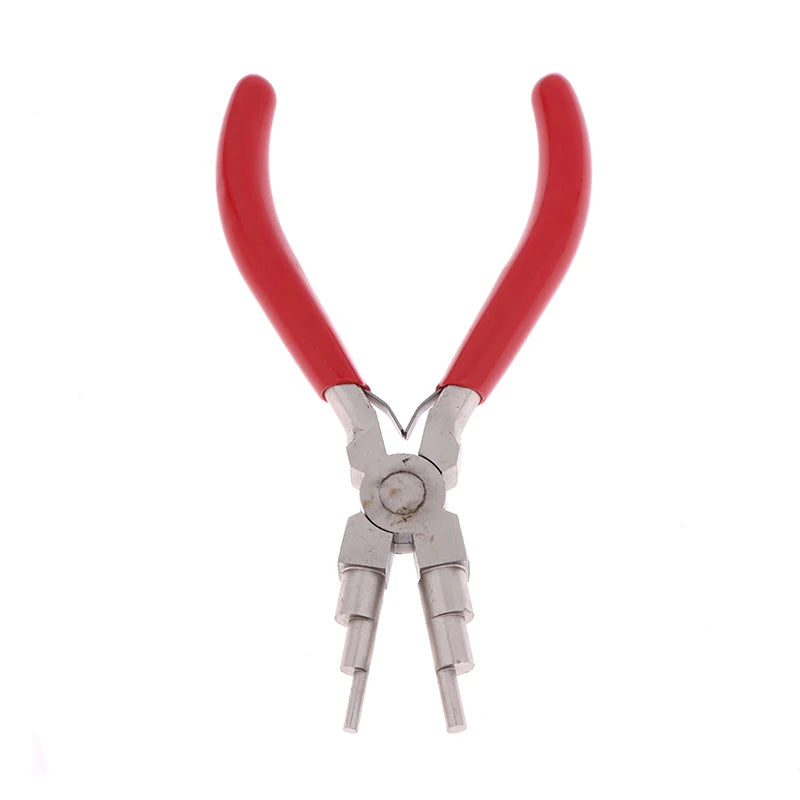 1Pcs 6-in-1 Iron Wire Looping Jewelry Pliers Bail-Making Pliers With Grip Handle For DIY Ring Making Loops And Jump Rings Tools