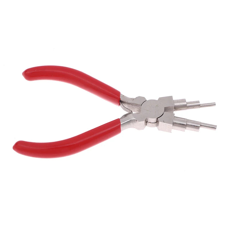 1Pcs 6-in-1 Iron Wire Looping Jewelry Pliers Bail-Making Pliers With Grip Handle For DIY Ring Making Loops And Jump Rings Tools