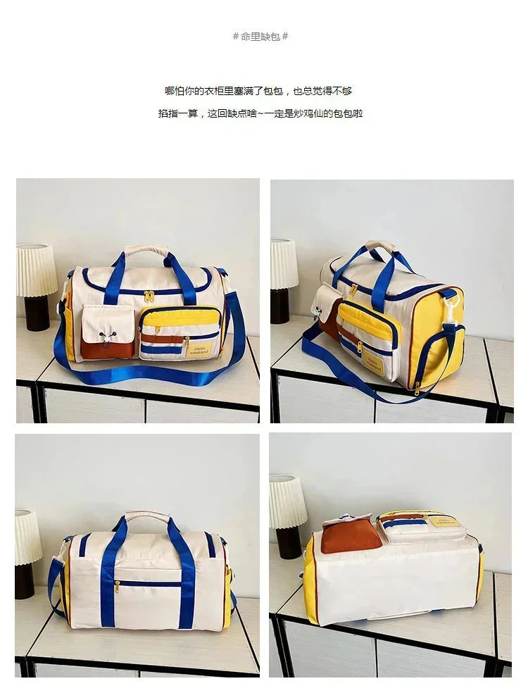 Travel Bag, Duffel Bag Cosmetics Bag, Professional Fitness Bag, Yoga Swimming Training Backpack, Satchel Shoulder Crossbody Tote