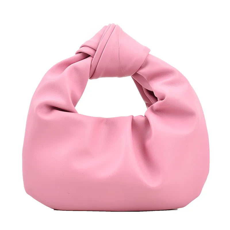 Elegant PU Leather Mini Handbag – Soft Luxury Clutch & Small Tote for Women