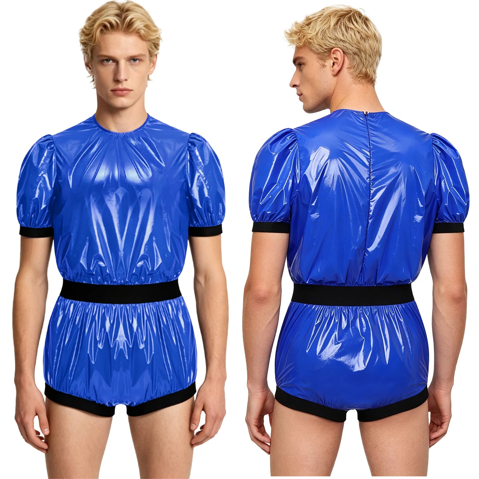Women Men Waterproof Adaptive Bodysuit Elderly Bedridden Leak-proof Incontinence Diaper Cover Easy-to Wear Rompers Swimsuit