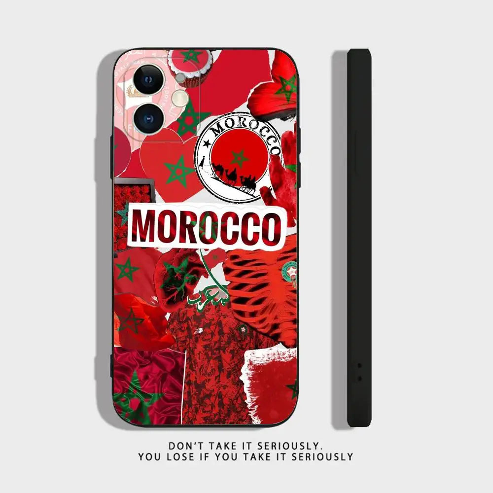 MIG & MIK STYLE™ Morocco Flag Soft TPU Shockproof Phone Case