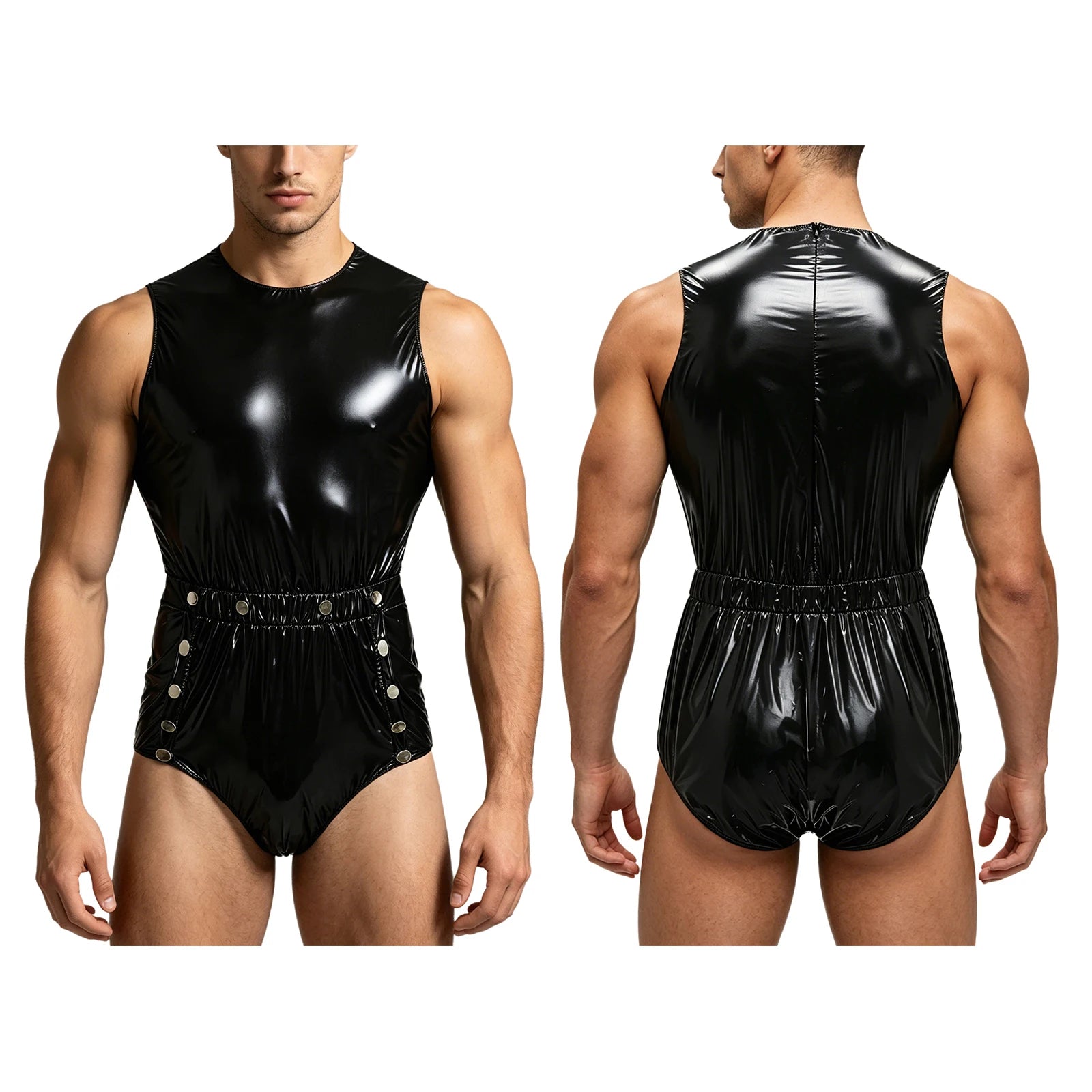 Women Men Waterproof Adaptive Bodysuit Elderly Bedridden Leak-proof Incontinence Diaper Cover Easy-to Wear Rompers Swimsuit