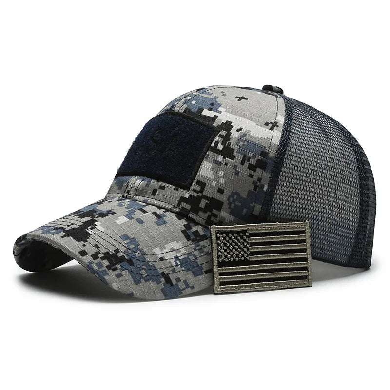 MIG & MIK STYLE™ Tactical American Flag Camouflage Baseball Cap