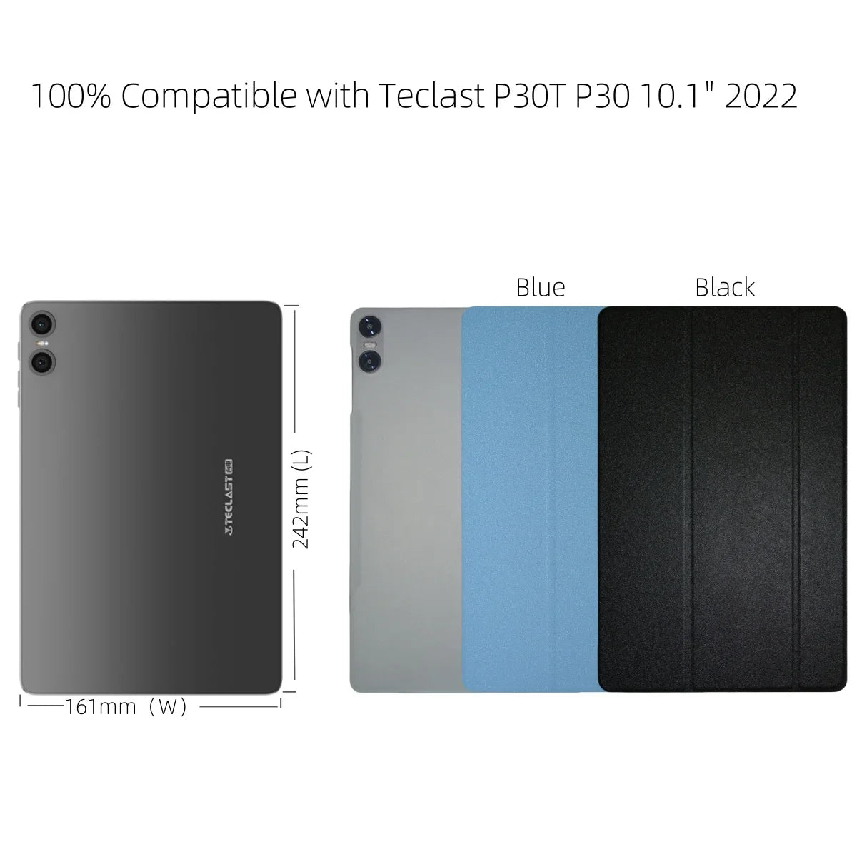 Smart Cover for Teclast P33 P30 P30T Tablet Case Folding Stand Pu Leather with Soft TPU Back Cover for P30T P33 2025 Flip Case