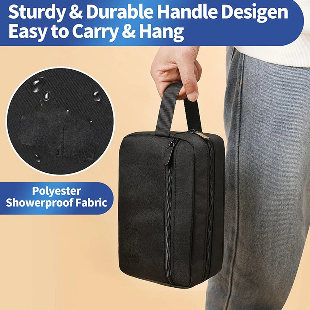 Large Capacity Travel Portable MEN'S Toiletries Bag, WOMEN'S Cosmetics Essential BagWaterproof Beauty Toiletries Bag Handbag-ll