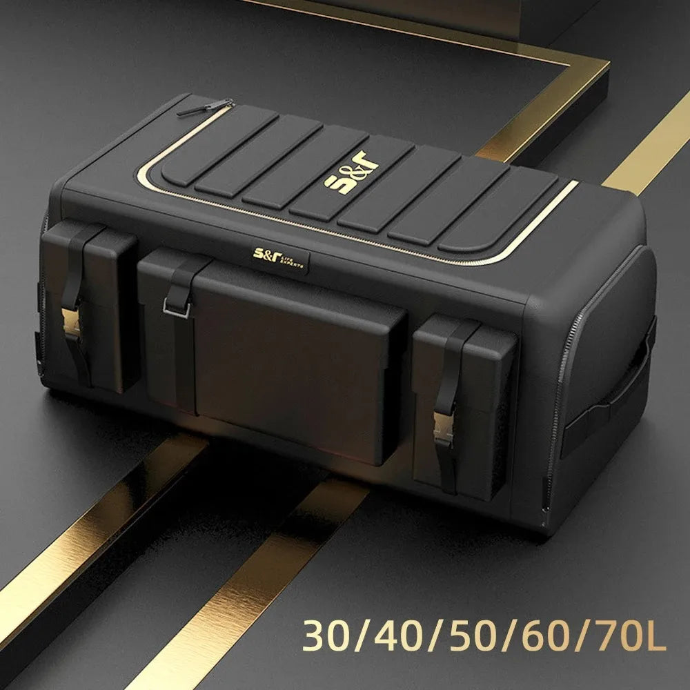 Car Trunk Organizer Box Large Capacity Auto Multiuse Tools Storage Bag Oxford Cloth Folding for Emergency Storage Box