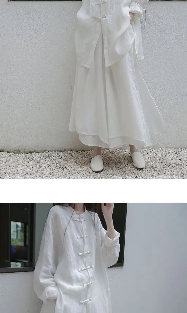 Jackets Women Solid Loose Outwear Creativity Chinese Style Temperament Personality Leisure Simple Ladies Sun-protective Retro