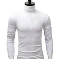 Men Shirt Casual Base Shirt Sweat Absorption All Match Long Sleeve Half High Collar Autumn Shirt Solid Color Men Shirt Blouses