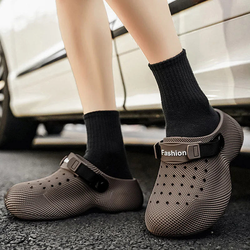 3D Design Chunky Platform Sandals Men 2026 Summer Slip On Non Slip Sport Sandals Men Outdoor Thick Bottom Eva Slippers Beach