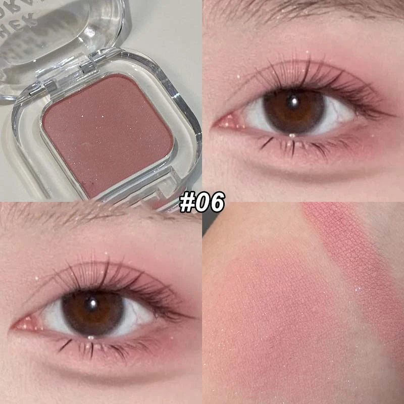 Red Brown Monochrome Eyeliner Eyeshadow Powder Palette Silky Matte Chocolate Lying Silkworm Eyeliner Waterproof Aegyo-sal Makeup