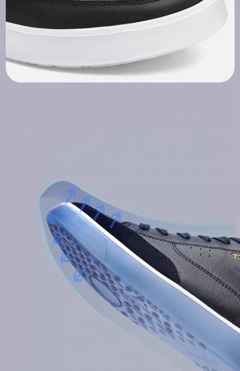 Fashion Men Shoes Men Genuine Leather Shoes Casual Lace-up Shoes Breathable Fashion Sneakers New