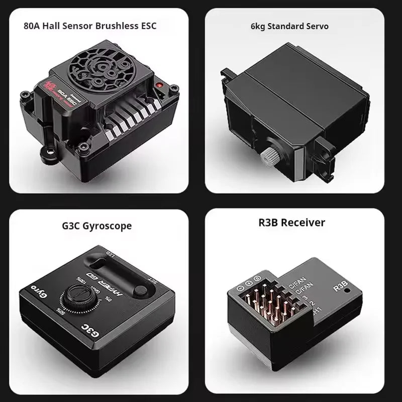 MJX Hyper Go 10303 10304 1:10 Scale Brushless RC Car 70KM/H High-Speed Off-road Racing Car 2.4G Remote Control Drifting Vehicle