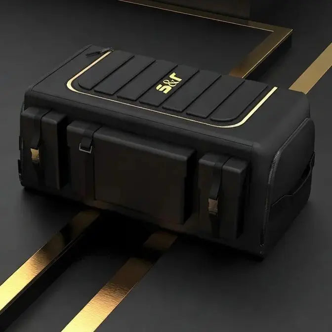 Large Capacity Car Trunk Organizer, Waterproof Foldable Cargo Storage Box with Lid, Multi-compartment Auto Organizer for SUV