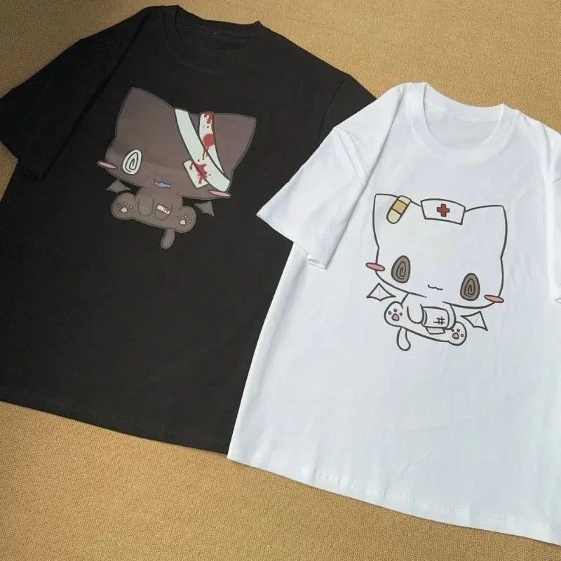 Cute Cartoon Print Oversized T-Shirt1
