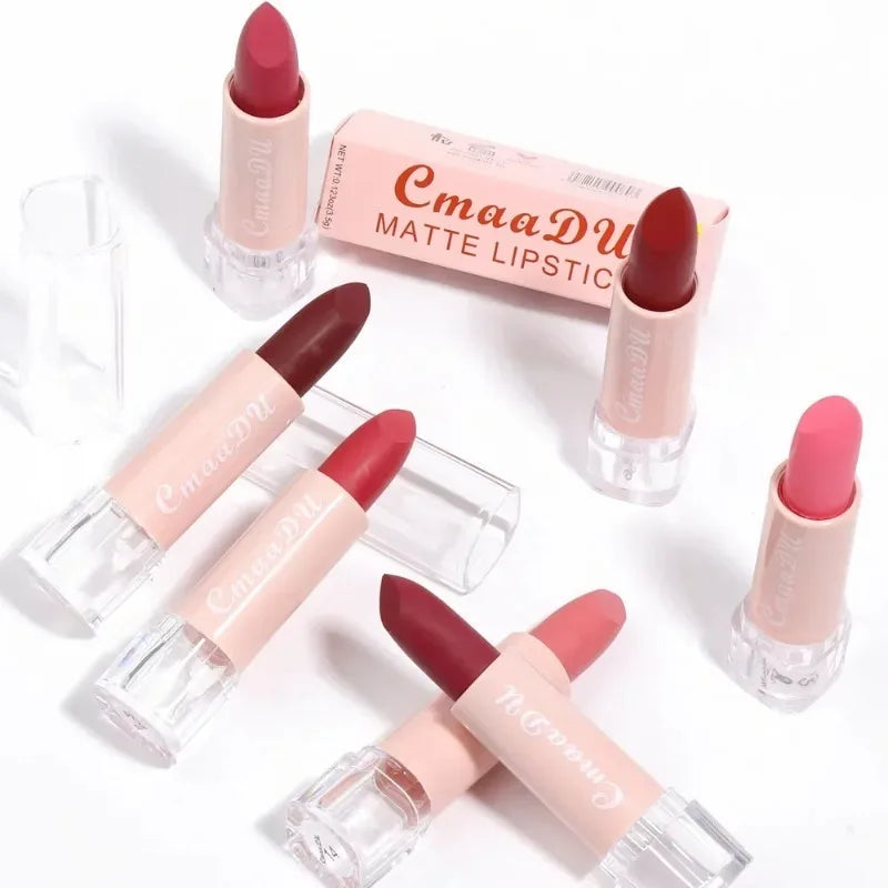 15 Color Lipstick Waterproof Long Lasting Matte Velvet Sexy Red Beauty Lip Gloss Nude Glitter Lip Gloss Rich Red Lip Tint Makeup