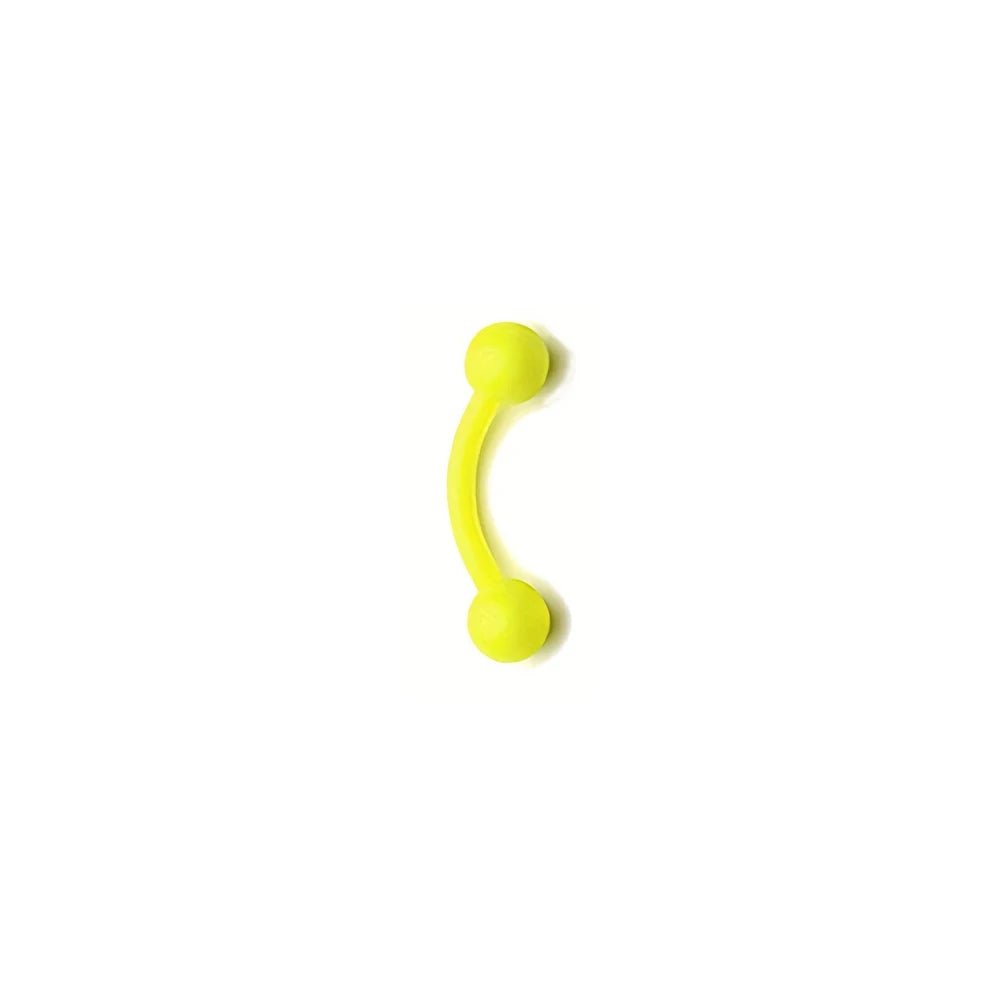 16G Bioflex Acrylic Curved Barbell Horseshoe Lip Eyebrow Rings Piercing Retainer Plastic Flexible Nose Septum Belly Piercing