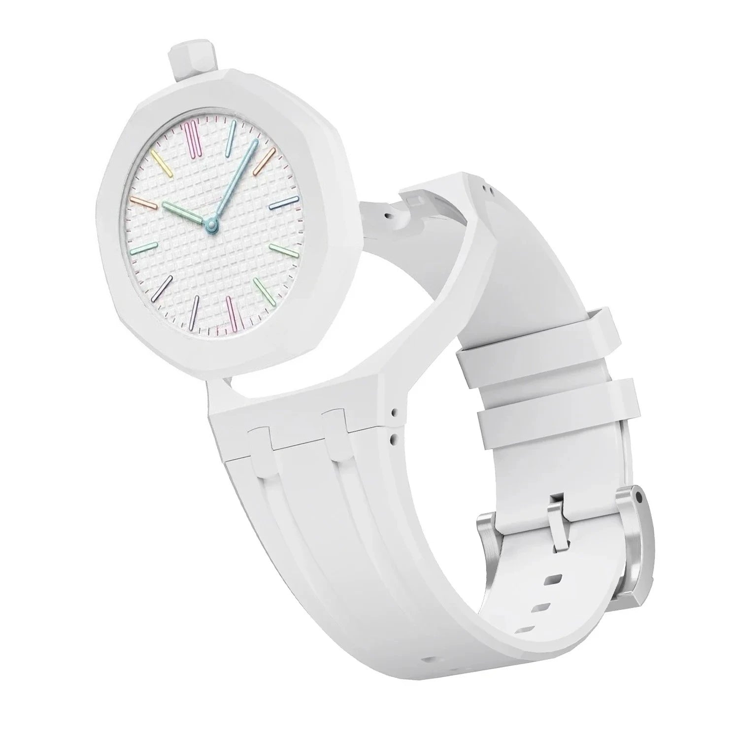 Ceramic Modification Kit For Swatch x AP Royal POP Biomaterials Watch Case Silicone Strap Pocket Changer To Wristwatch
