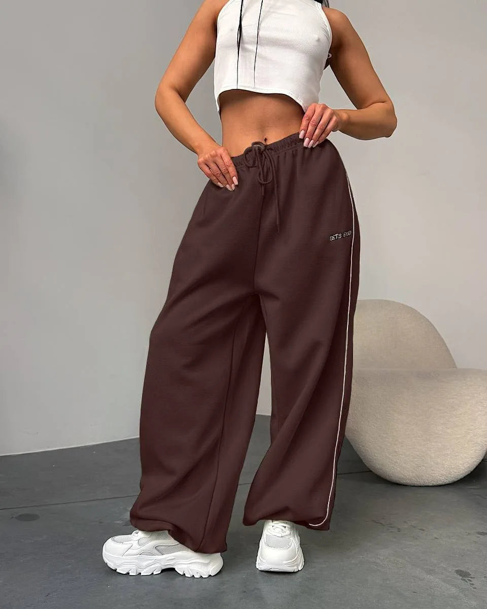 MIG & MIK STYLE™ Women's Retro Stripe Wide Leg Trousers