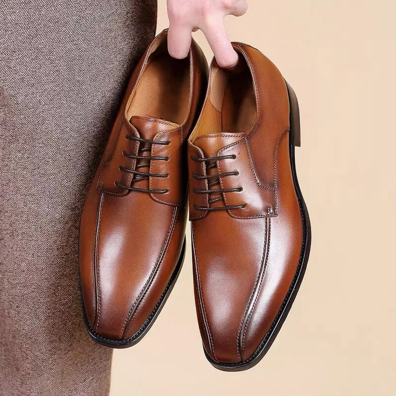 High Quality Handmade Oxford Dress Shoes Men PU Leather Suit Shoes Footwear Wedding Formal Italian Shoes Hot 2026 New
