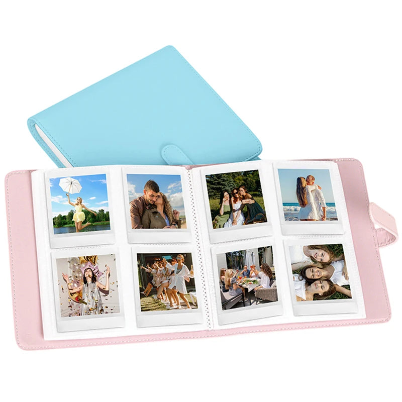 288-Card Slot Square Photo Album, Children's Growth Commemorative Photo Album, Suitable for Instax Sq1/6/10/20/40/Kodak C300R Camera Photos, Solid Color Pu Photo Album, Suitable for Kodak Mini 3 Square, Mini Shot 3 Square