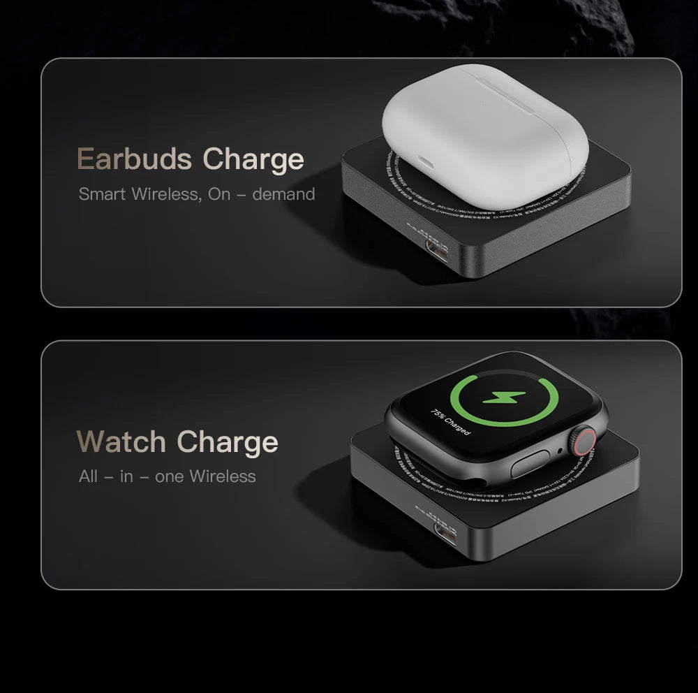 New Mini Portable 5000mAh Power Bank For Magsafe Charger Case Magnetic Wireless Charger Fast Powerbank For iPhone 17 16 iwatch