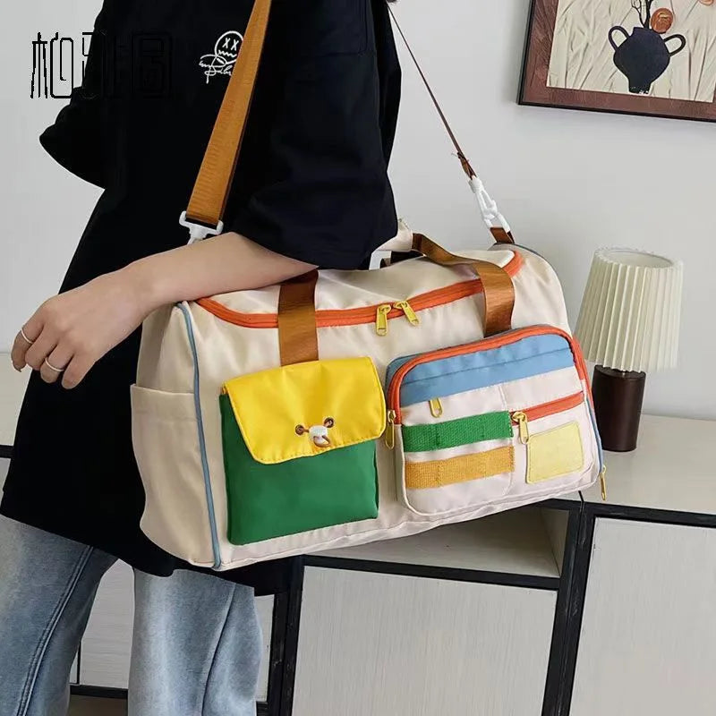 Travel Bag, Duffel Bag Cosmetics Bag, Professional Fitness Bag, Yoga Swimming Training Backpack, Satchel Shoulder Crossbody Tote