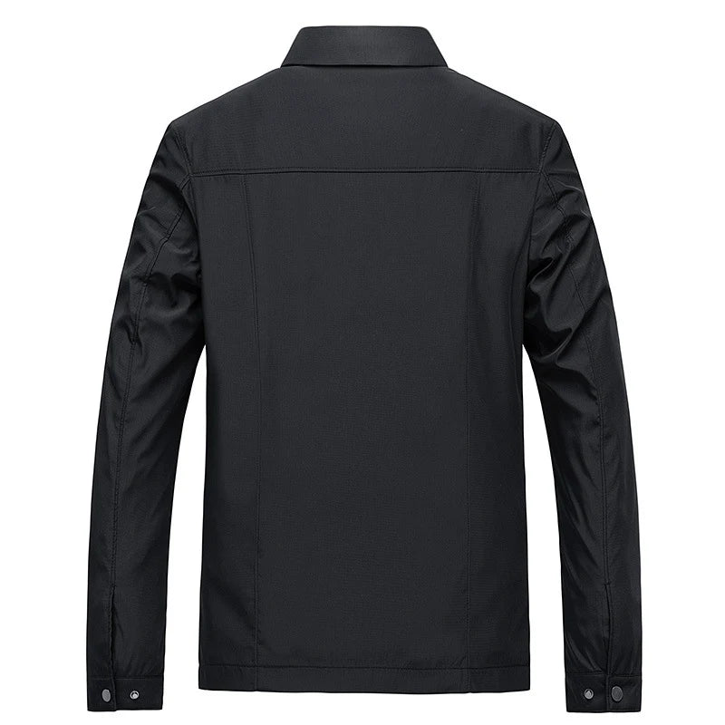Spring Men's Lightweight Jackets Fashion Lapel Business Jackets for Men Outdoor Windbreaker Golf wear Bomber Coats Men Clothing