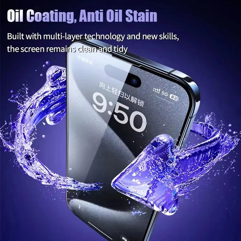 1-5PCS Matte Privacy Screen Protector For iPhone 17 18 Pro 16 15 14 11 12 13 Pro Max 7 8 Plus XS XR SE 16e Air Soft Ceramic Film