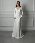 MIG & MIK STYLE™ Elegant Long Sleeve Mermaid Wedding Gown